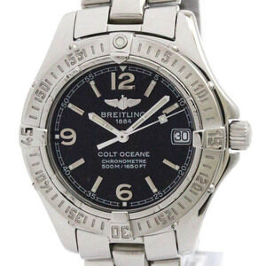 BREITLING Colt Oceane Steel Quartz Ladies Watch A77350 Polished